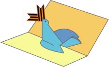 Объемная открытка своими руками на 9 Мая. Голубь